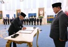 Presiden Prabowo Subianto Melantik Suahasil Nazara Sebagai Menteri Keuangan